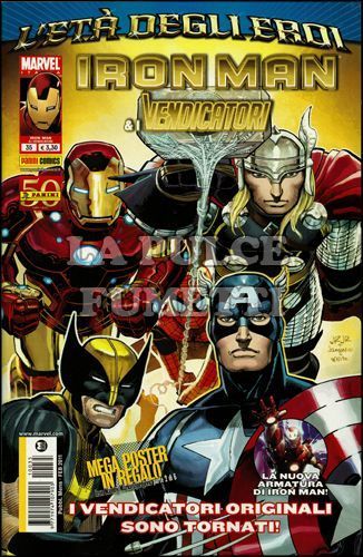 IRON MAN # 35 - E I VENDICATORI - L'ETA' DEGLI EROI + 2 POSTER DJURDJEVIC